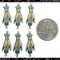 Verdigris Finished Brass Hand Connectors - Set of Six - V-2C15